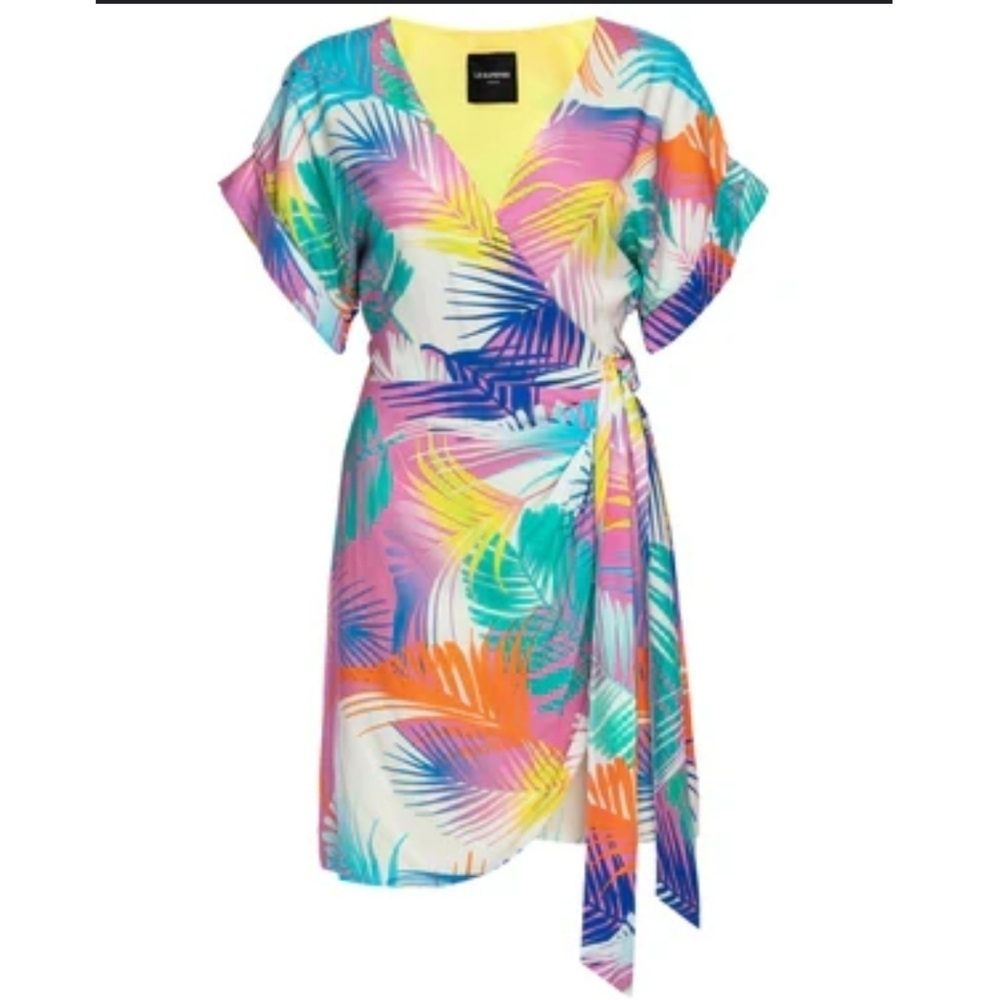 Le Superbe Desert Palms Wrap Mini Dress Size Small New with Tags